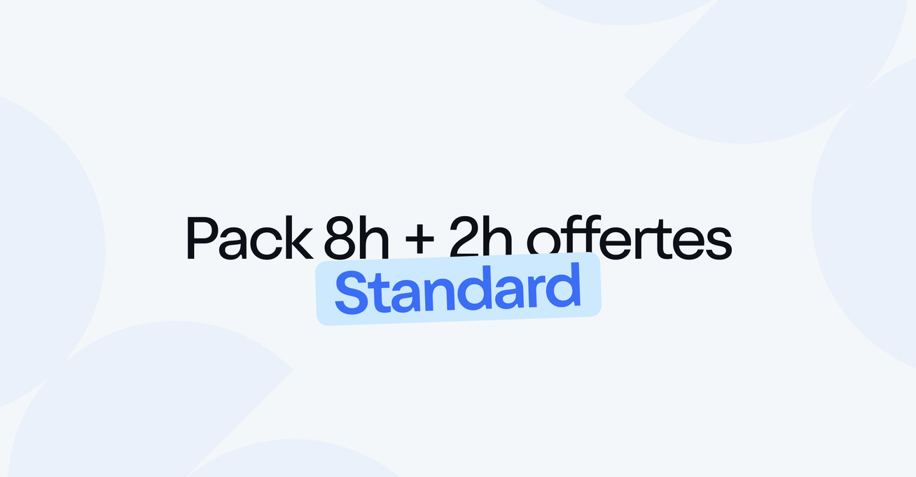 Pack 8h + 2h offertes - Standard