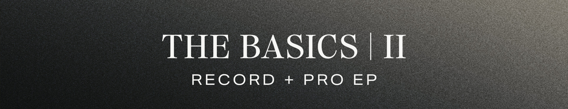 The Basics | II