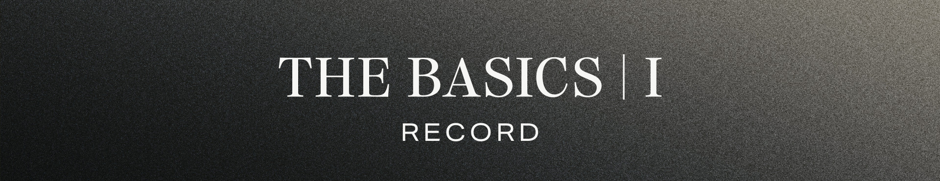 The Basics | I 