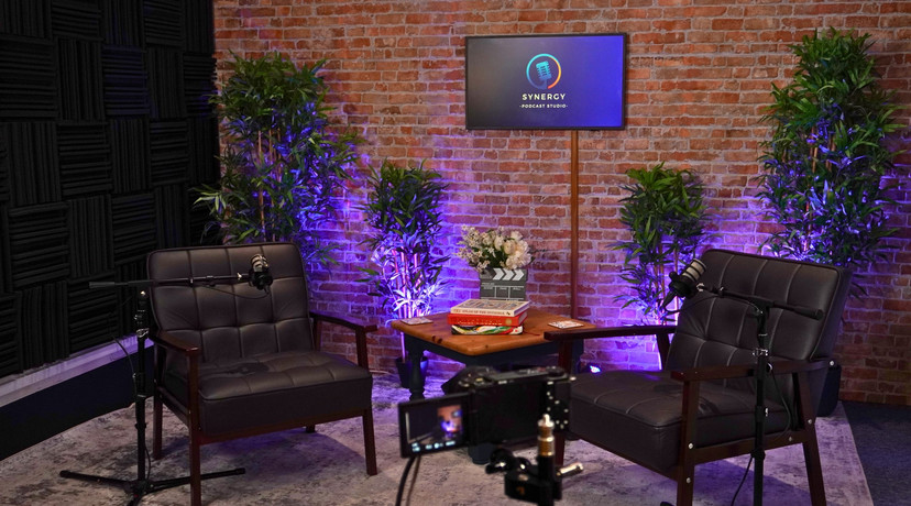 Black Chairs + Brick Wall